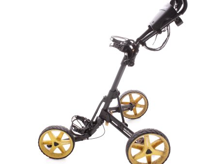 Clicgear 3.5+ Second Hand 3 Wheel Push Trolley - Black Yellow on Sale