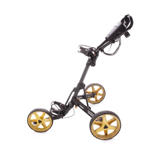 Clicgear 3.5+ Second Hand 3 Wheel Push Trolley - Black Yellow on Sale