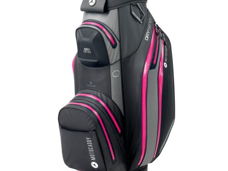 Motocaddy Dry Series Cart Waterproof Bag - Charcoal Fuchsia For Sale