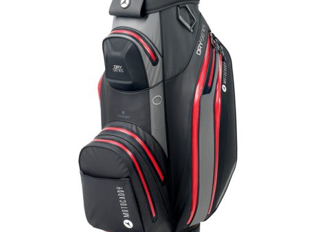 Motocaddy Dry Series Cart Waterproof Bag - Charcoal Red Hot on Sale