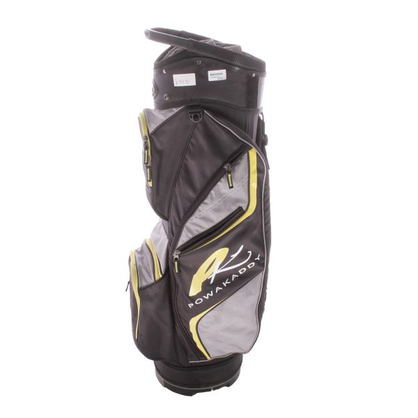 Powakaddy Second Hand Cart Bag - Black Grey Yellow Online Hot Sale