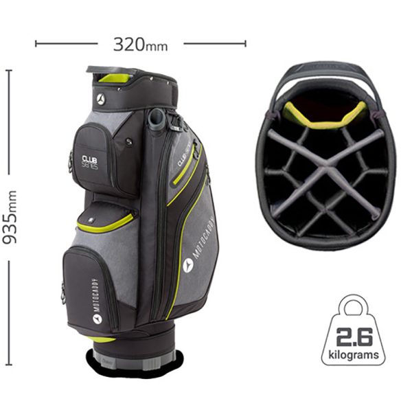 Motocaddy Club Series Cart Bag - Black Lime Online now