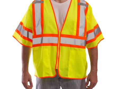 Job Sight Class 3 Two-Tone Mesh Vest Sale