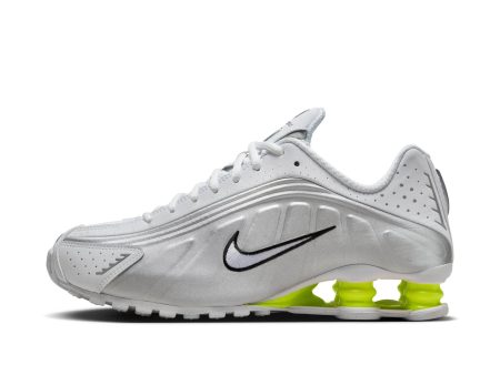 Nike Shox R4  White Metallic Silver  - Women s Sale