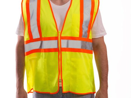 Job Sight Class 2 Two-Tone Mesh Vest Online Sale