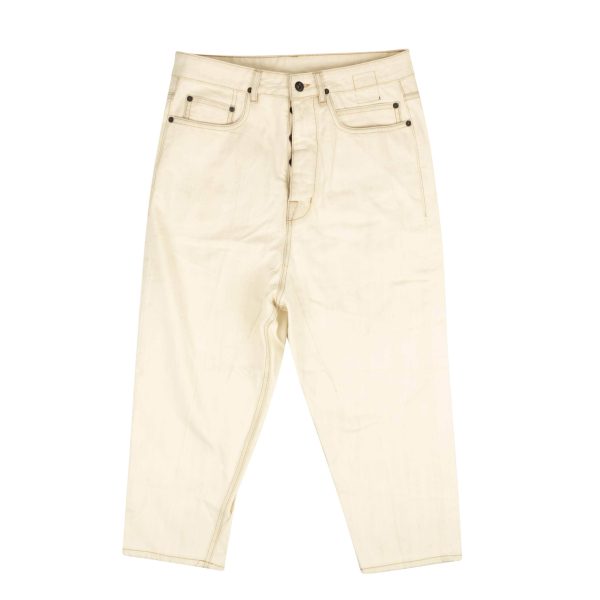 NWT DRKSHDW BY RICK OWENS White Collapse Cut Denim Pants Size 30 40 $598 Supply