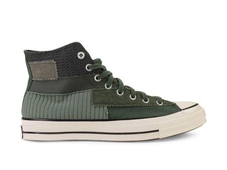 95-CNV-2007 12 167138C GREEN CREAM Converse CHUCK 70 HI TOP SNEAKERS Size 12 Online now