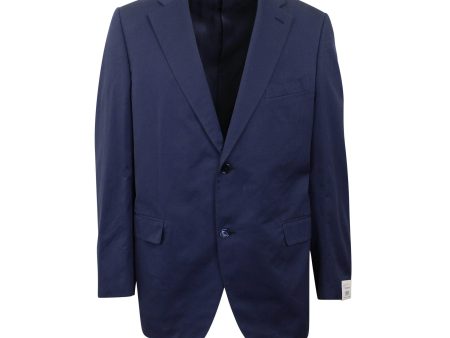 NWT Caruso Navy Blue Single Breasted Cotton Suit 7R Size 56 $1995 Hot on Sale